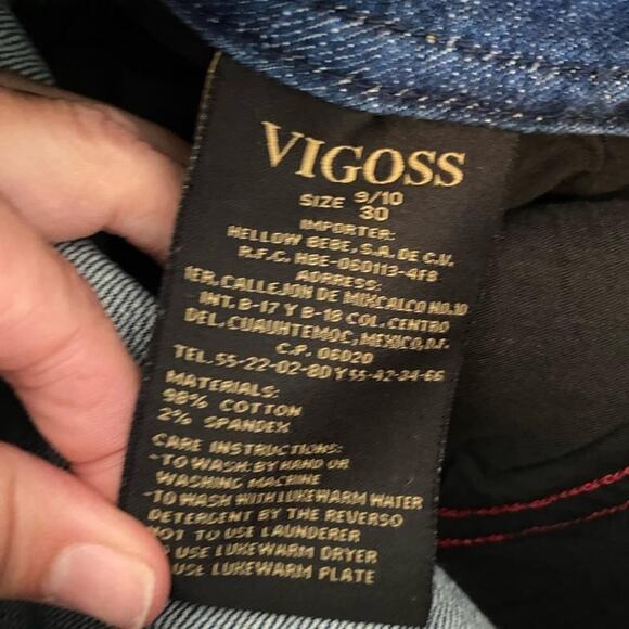 Vigoss Jeans Women's Western Cowgirl Medium Wash Stretch Bootcut Denim Size 9/10 - Picture 8 of 9